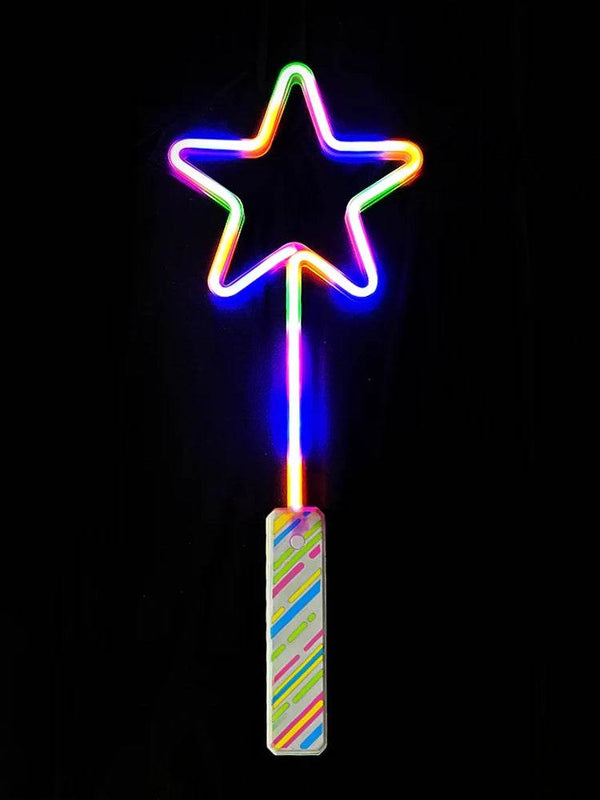 Star Shape Light Up Wand - thefancydress.co.uk