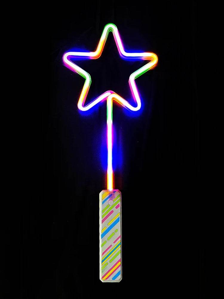 Star Shape Light Up Wand - thefancydress.co.uk