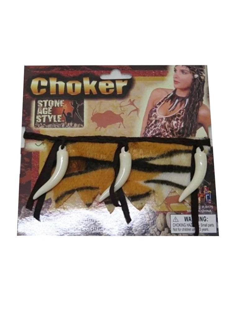 Stone Age Cavewoman Choker - thefancydress.co.uk