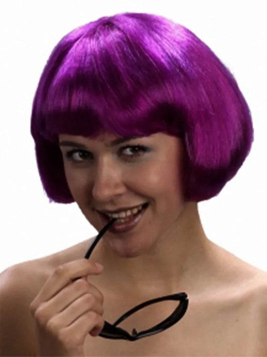 Super Model Purple Wig - thefancydress.co.uk