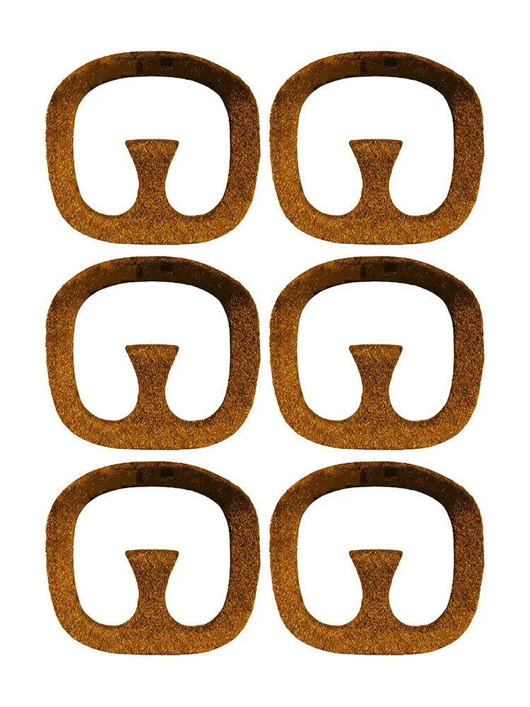 Men's Yellow Goatee Mustache pack of 6