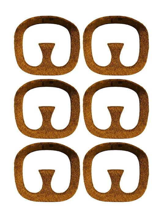 Men's Yellow Goatee Mustache pack of 6