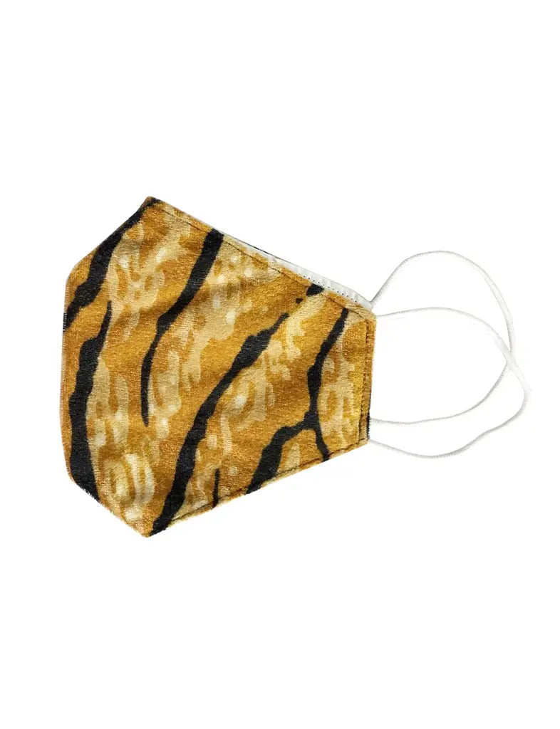 Tiger Print Face Covering Mask