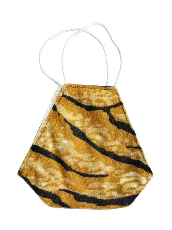 Tiger Print Face Covering Mask - thefancydress.co.uk