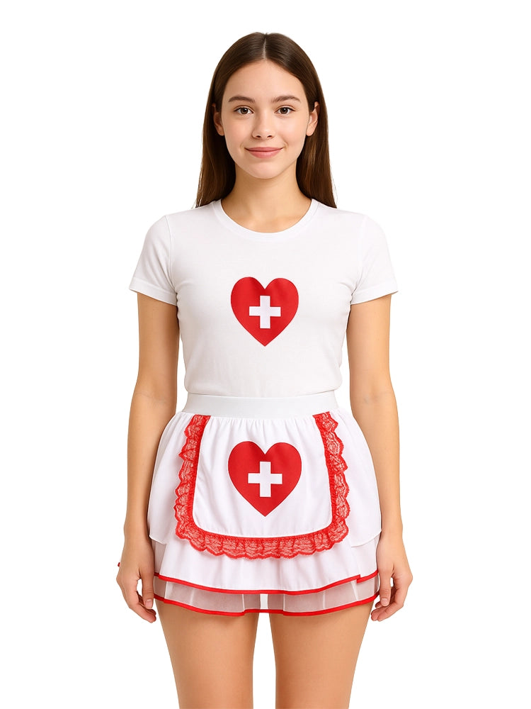 Adult Sexy Nurse Tutu Skirt