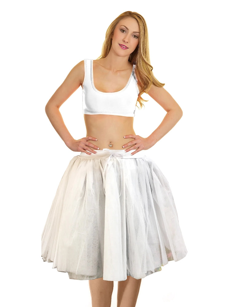 3Layers White Angel TuTu Skirt