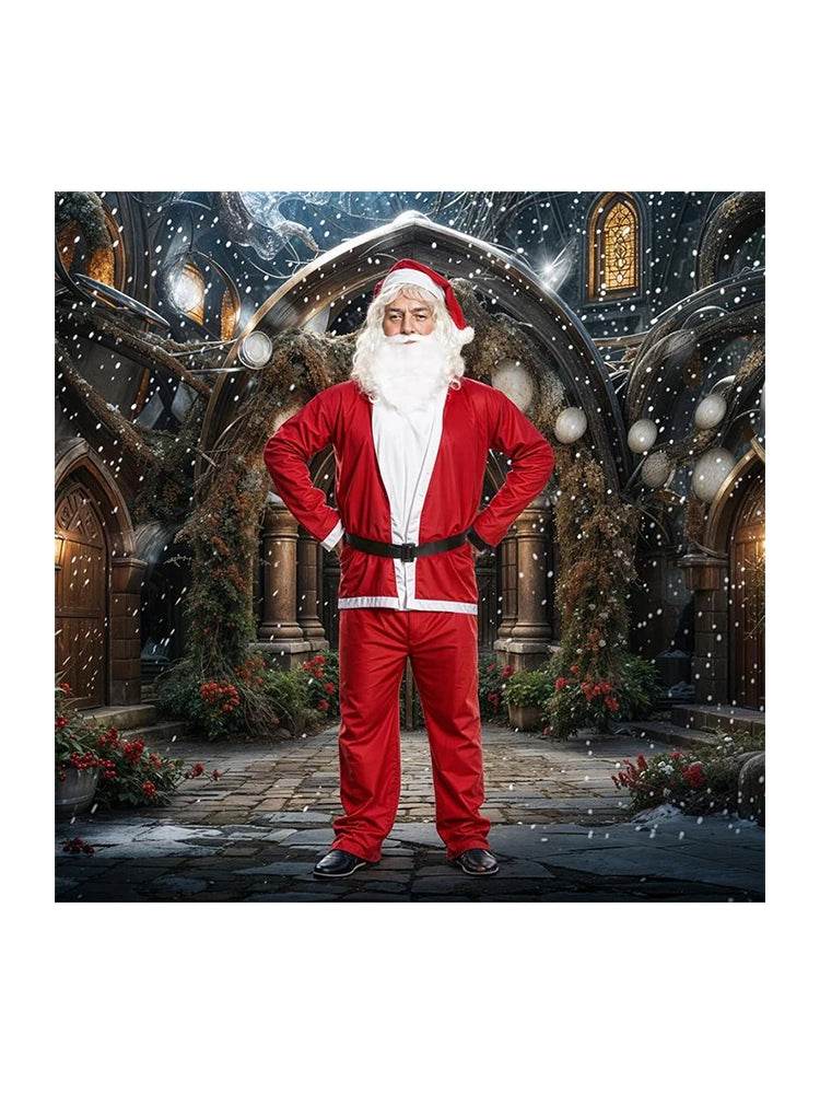 Ultimate Deluxe XL Adult 5PC Santa Outfit - thefancydress.co.uk