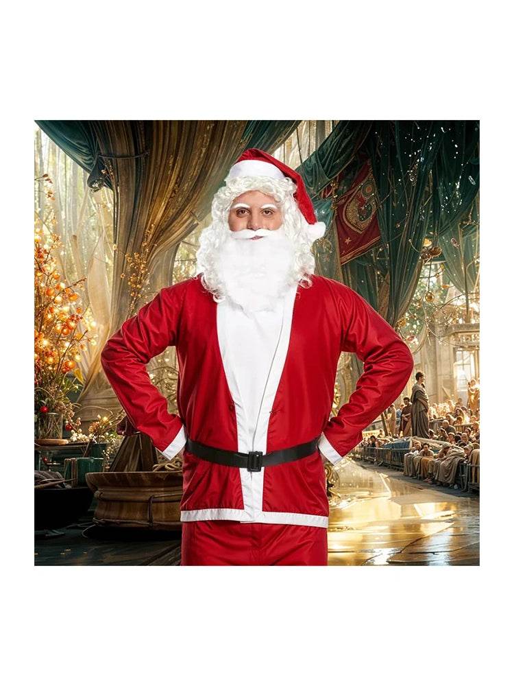 Ultimate Deluxe XL Adult 5PC Santa Outfit - thefancydress.co.uk
