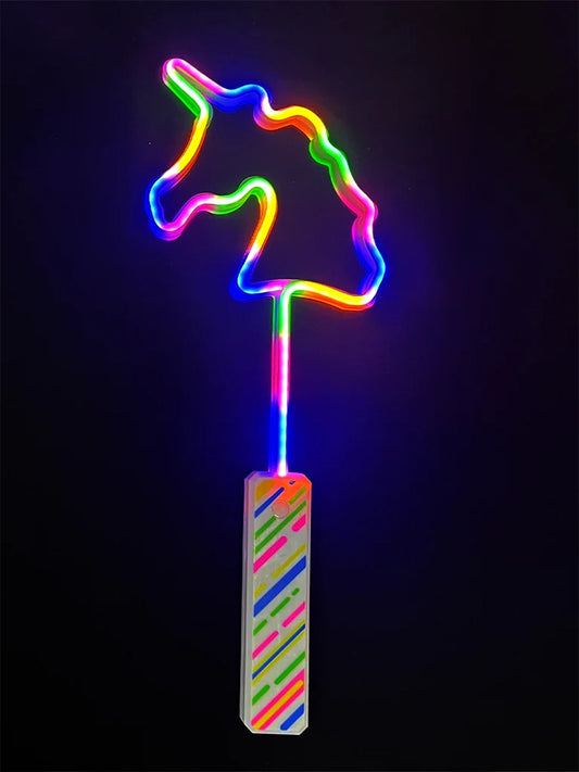 Unicorn Shape Light Up Wand (multicolour light)