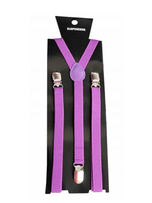Unisex Adjustable Suspenders Plain Braces