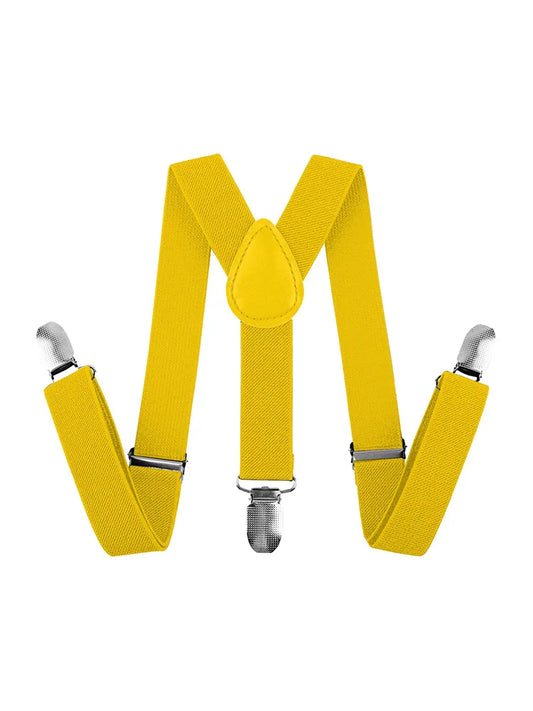Unisex Adjustable Suspenders Plain Braces