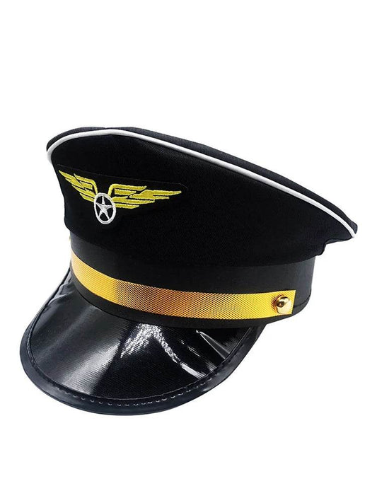 Unisex Adult Pilot, Captain Hats - thefancydress.co.uk