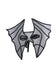 Unisex Bat Masquerade Mask silver