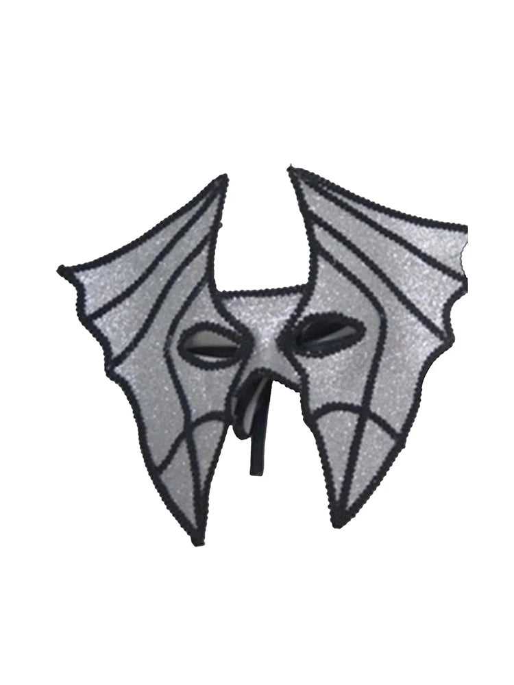 Unisex Bat Masquerade Mask silver