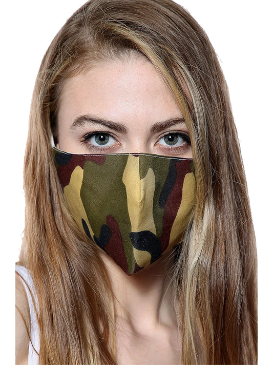 Unisex Camouflage Army Print Camouflage Face Mask