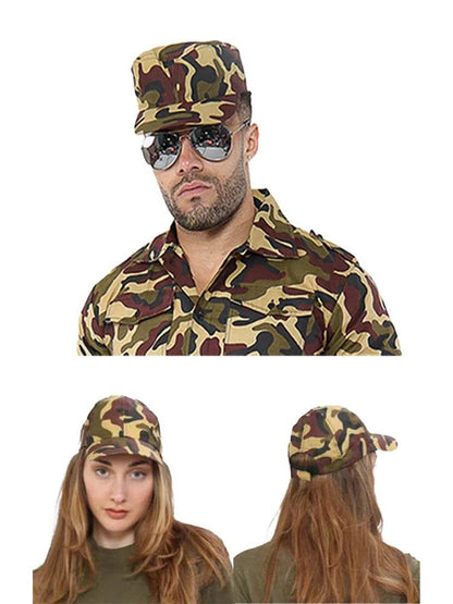 Unisex Camouflage Hat - thefancydress.co.uk