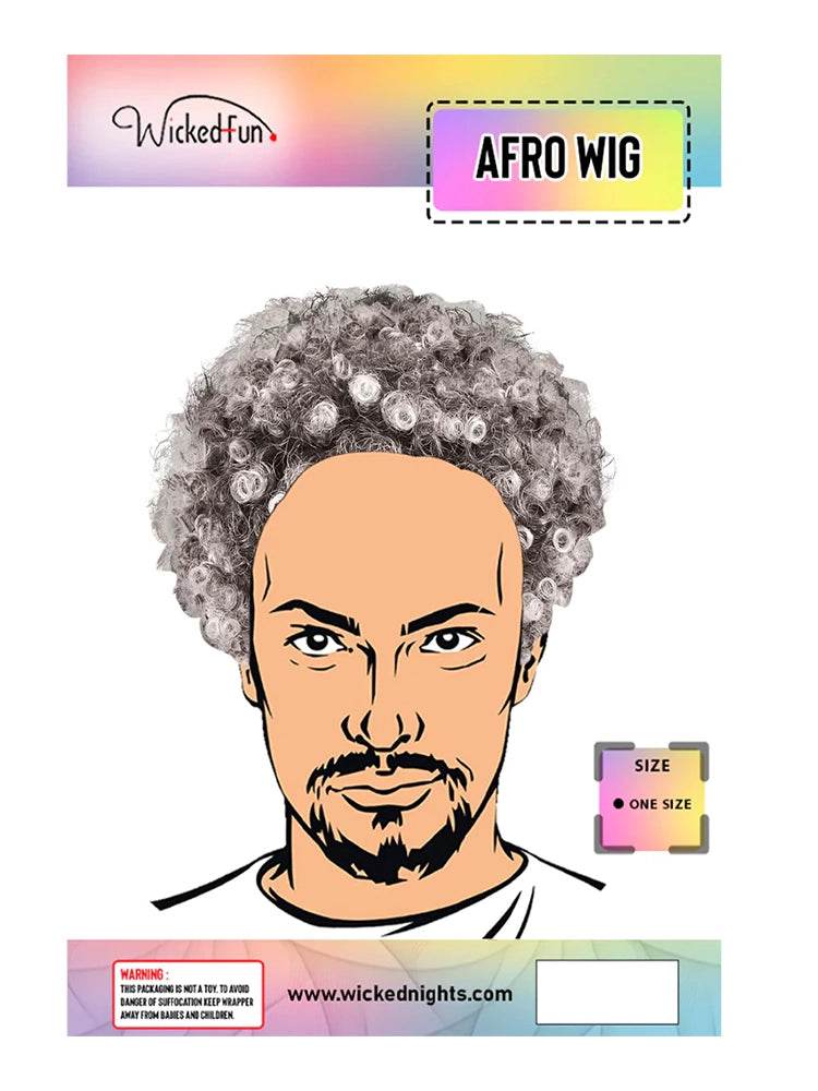 Unisex Curly Afro Wigs - thefancydress.co.uk