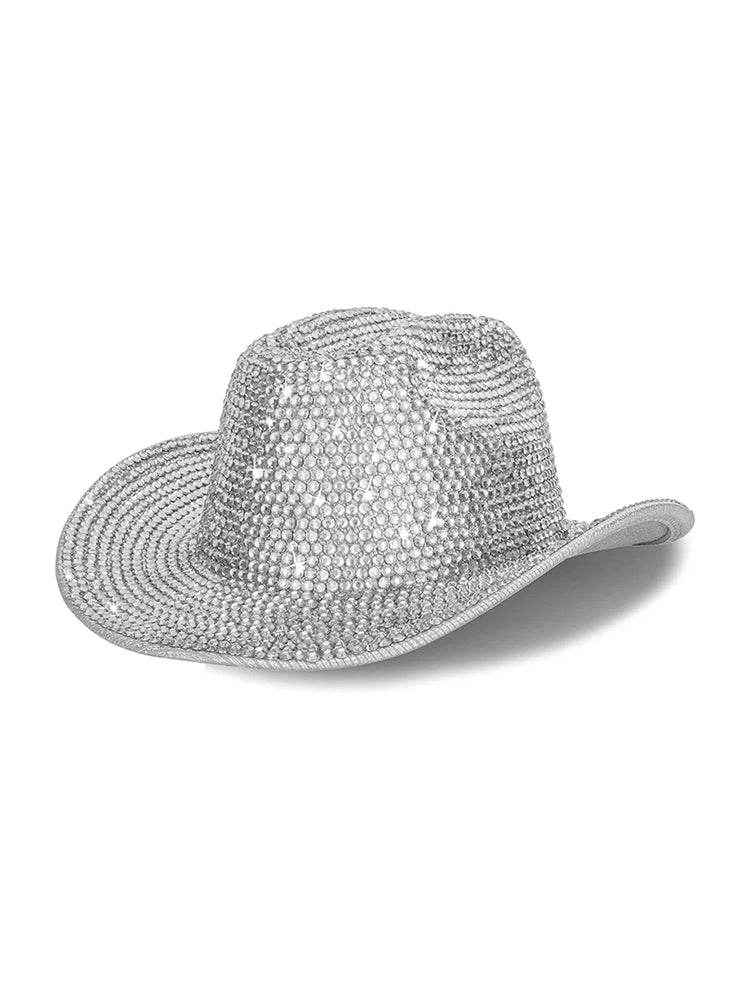 Divco Hat Unisex Festival Disco Diamond Cowboy Hat