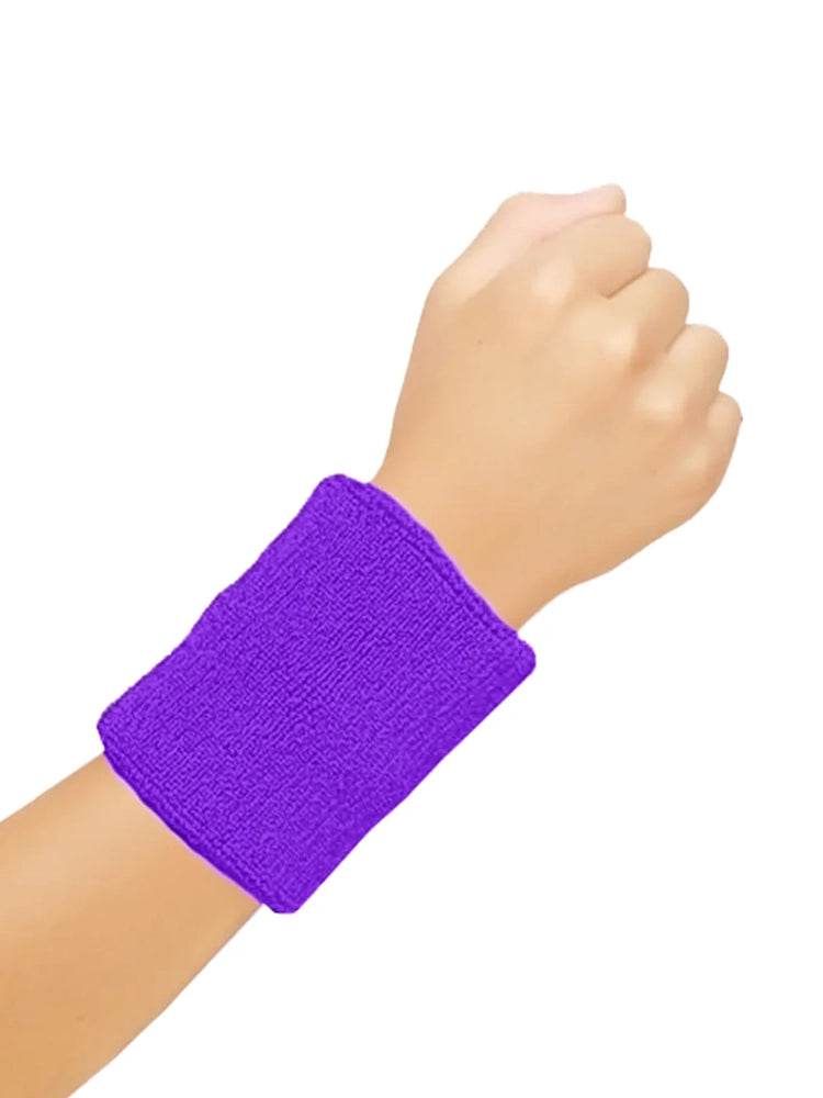 Unisex Gym Exercise Sports Towelling Wristbands - thefancydress.co.uk