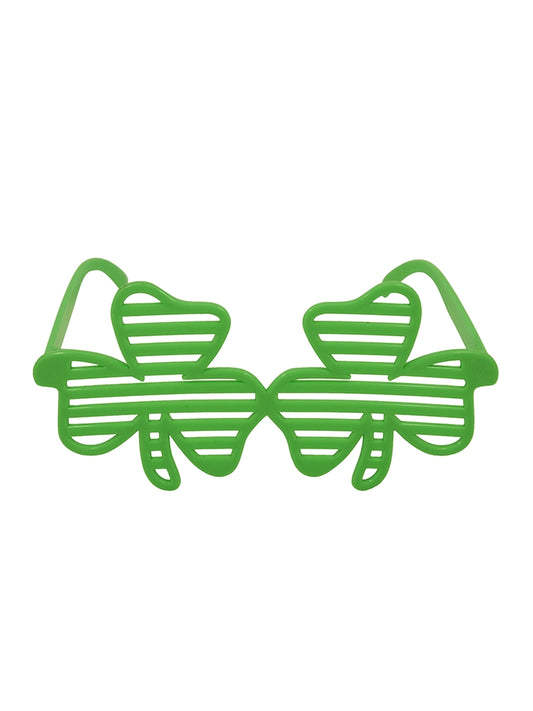 Unisex Irish Shutter Shamrock Glasses for St. Patrick's Day Theme Events