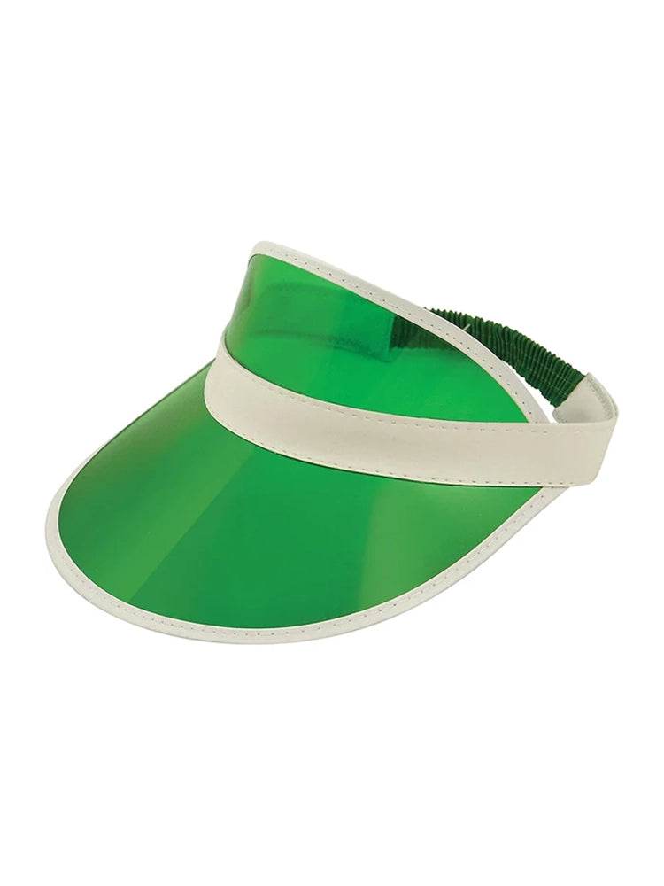 Green Poker Visor Hat - thefancydress.co.uk