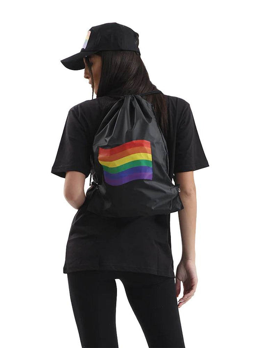 Unisex Rainbow Pride Flag Printed Bag - thefancydress.co.uk