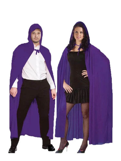 Unisex Satin Hooded Cape Dress - thefancydress.co.uk
