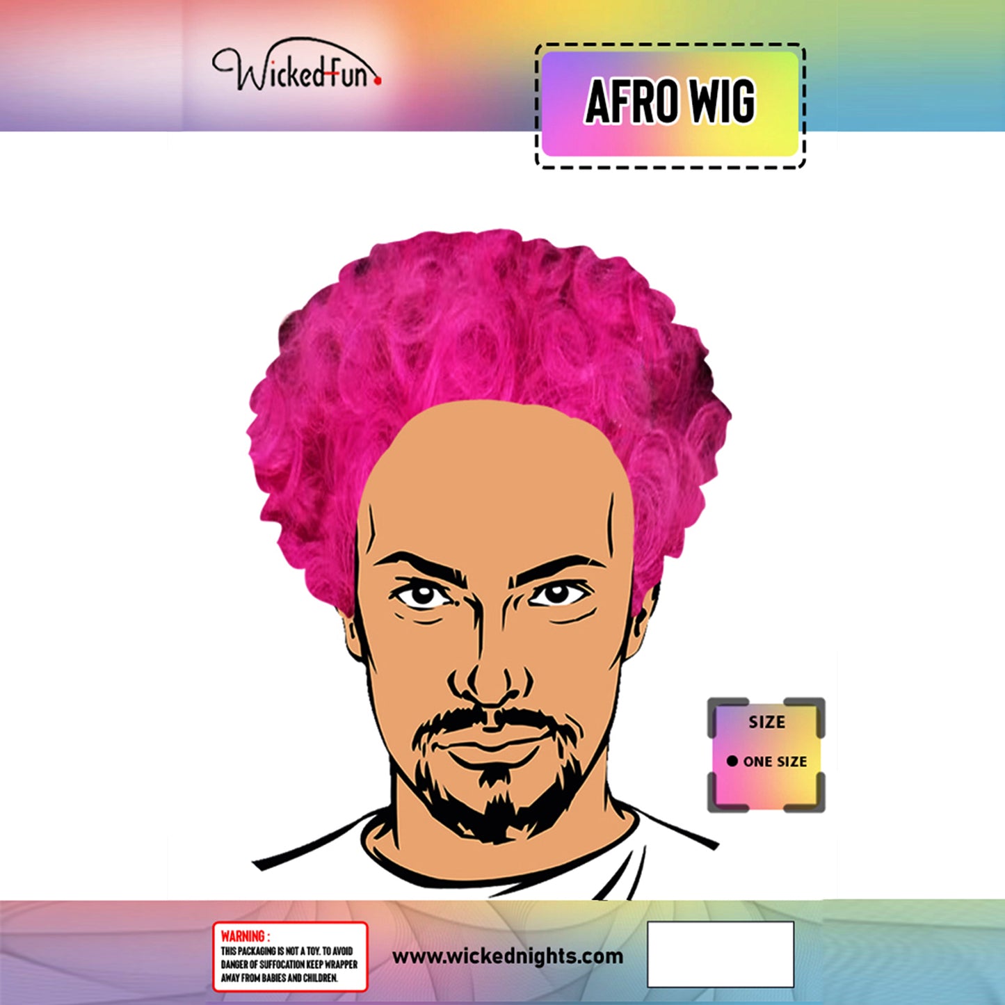 Unisex Pink Curly Afro Wigs
