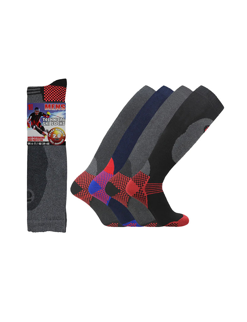 Active Star Men's Technical SKI Full Cushion Long Socks