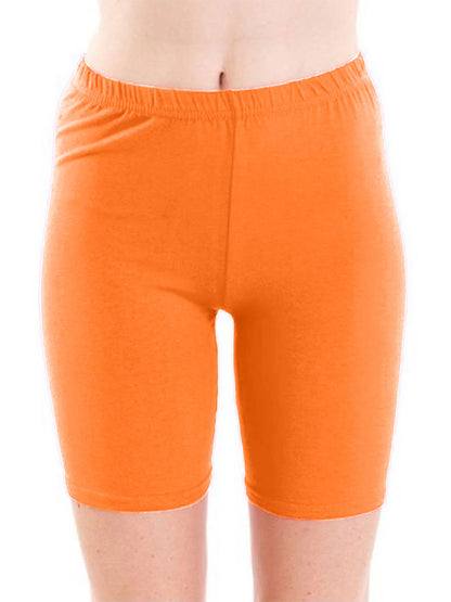 Women's Microfibre Cycling Shorts orange