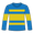 Children's Blue and Yellow Striped Top Long Sleeve T-shirt