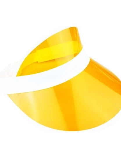 Unisex Poker Visor Hat yellow pack 1