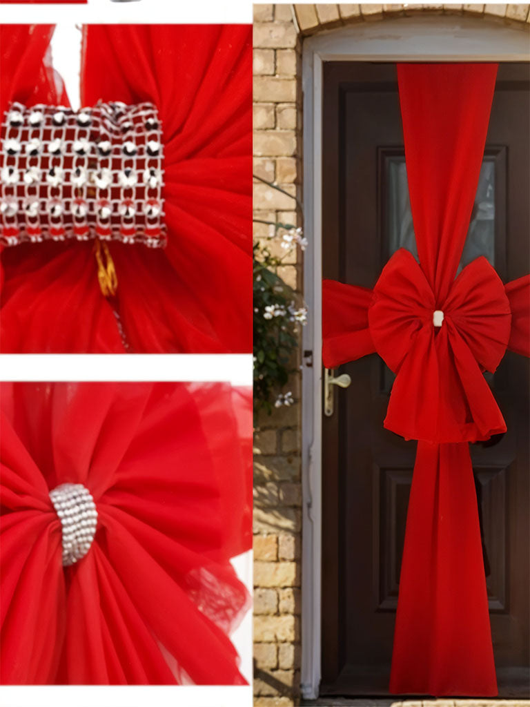 Door Bow Decoration Attractive Front Door Bow Tie