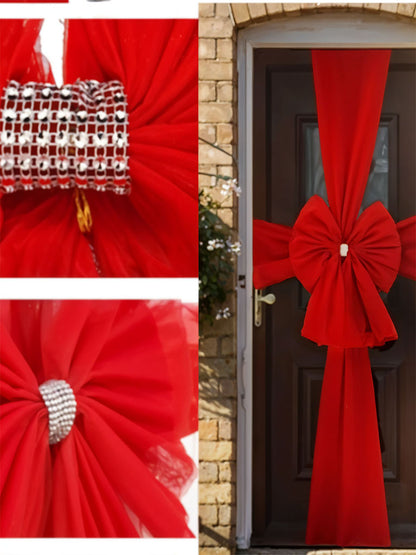 Door Bow Decoration Attractive Front Door Bow Tie