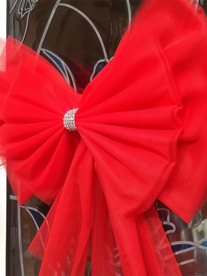 Door Bow Decoration Attractive Front Door Bow Tie