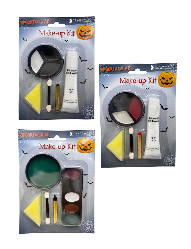 Halloween Face Paint Makeup Kit Of Vampire, Zombie & Witch