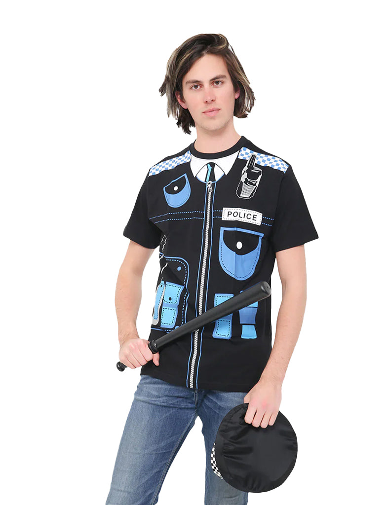 Men Police Printed TShirt