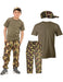 Kids 3 Pcs Army Camouflage Costume Set