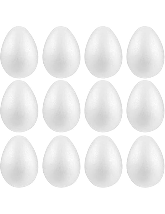 Easter 14 cm Foam Egg 12 Pcs