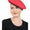 Unisex Wool Blend French Style Beret hat red