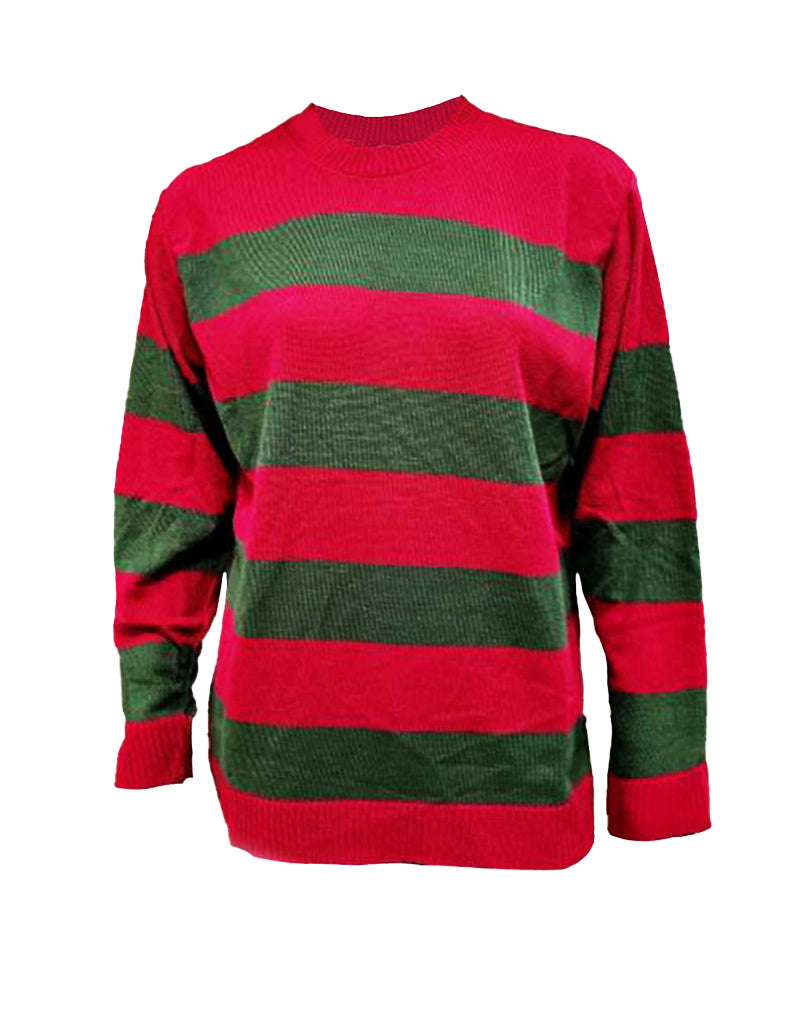 3-Piece Men's Red and Green Knitted Jumper Set