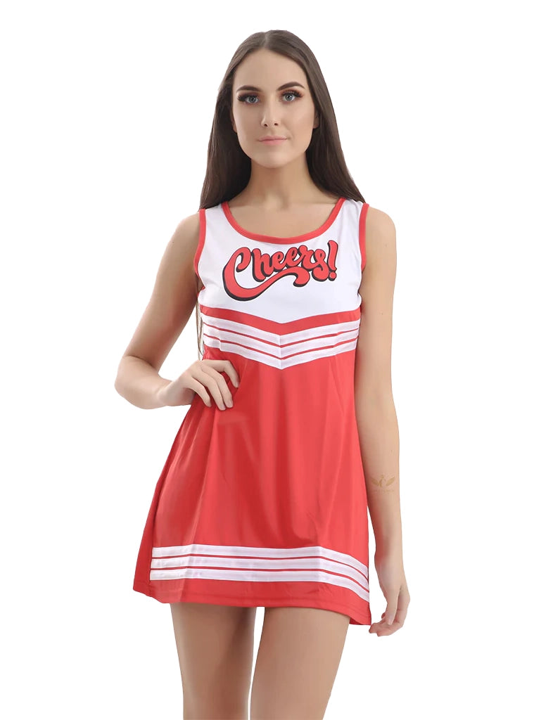 Women's Sleeveless Cheerleader Costume