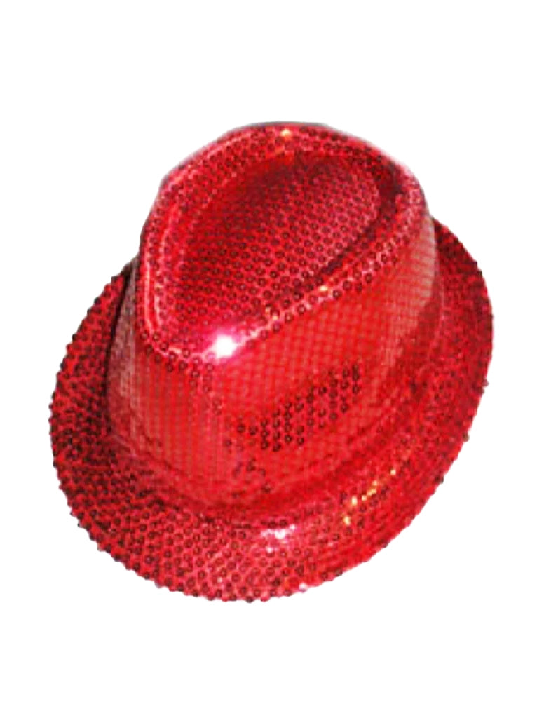 Unisex Festivals Sequin Hats red