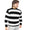 Unisex Black and White Stripe Convict Knitted Jumper