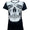 Women Scary Skull Printed Black T-Shirt