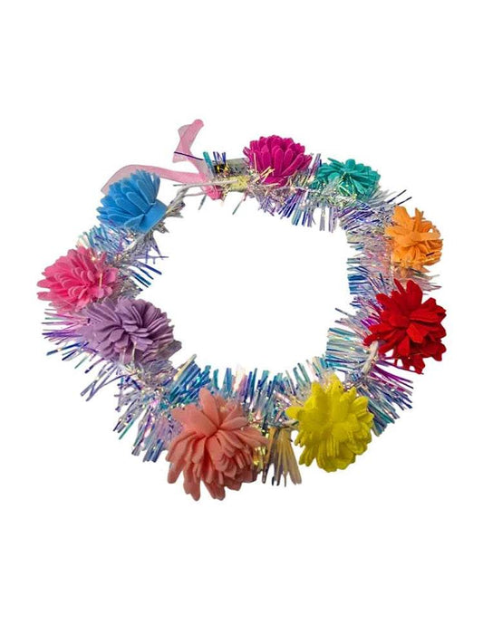 Light Up Foam Daisy Tinsel Headband - thefancydress.co.uk