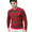 Unisex Red and Grey Stripe Knitted Jumper