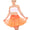 Ruffle Petticoat 3 Layered Tutu Skirt orange