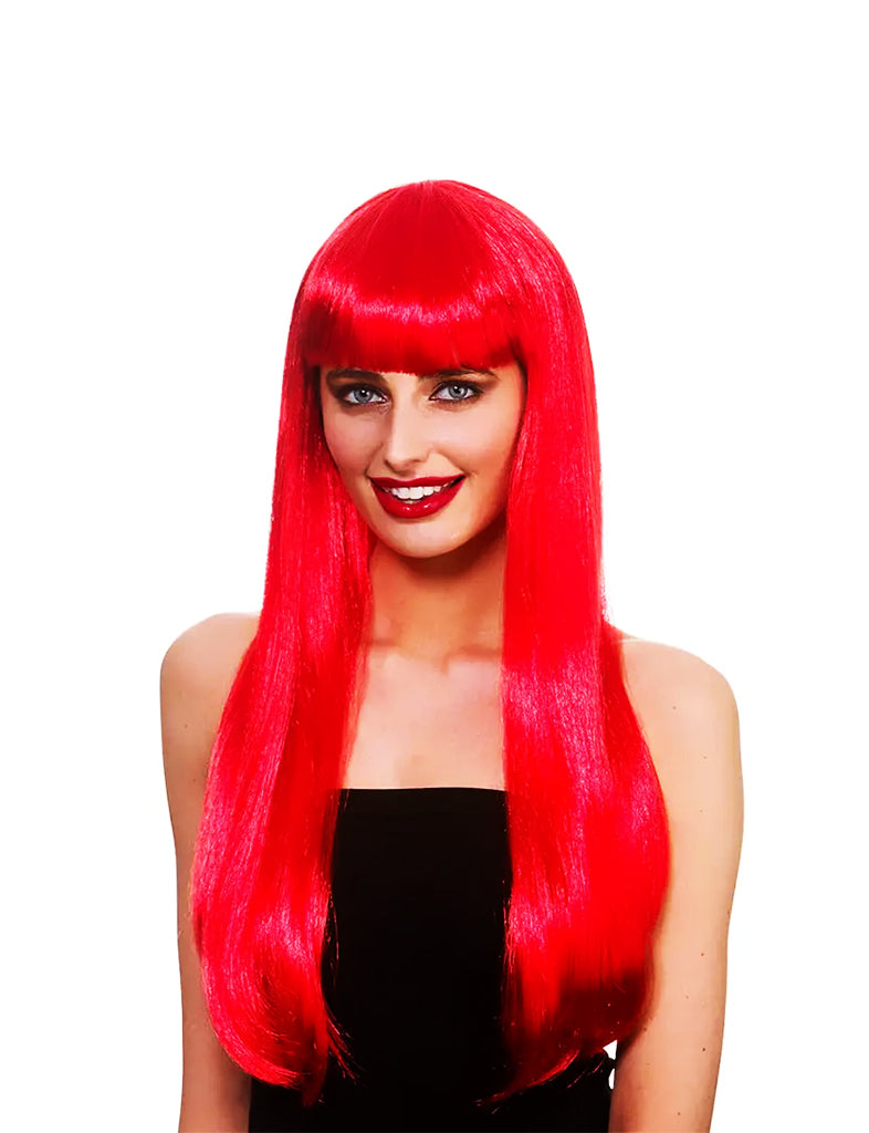 Red Long Bob Wig