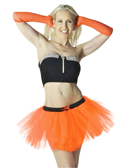 Women's Fancy Dress 3 Layers Tutu Skirts orange